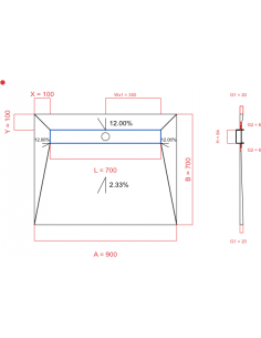Showerlay Wiper 4 Way 900 X. . . 