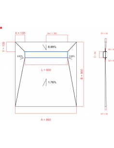 Showerlay Wiper 4 Way 860 X. . . 