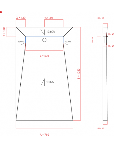 Laybase Wiper 4 Way 760 X 1250 Mm. . . 
