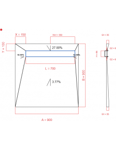 Showerlay Wiper 4 Way 900 X. . . 