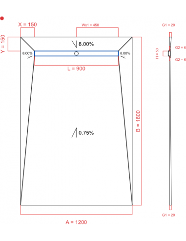 Showerlay Wiper 4 Way 1200 X 1800 Mm. . . 