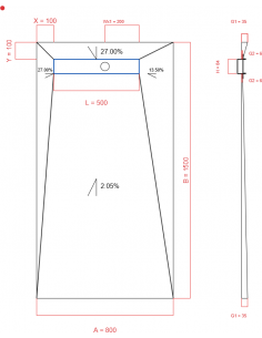 Showerlay Wiper 4 Way 800 X. . . 