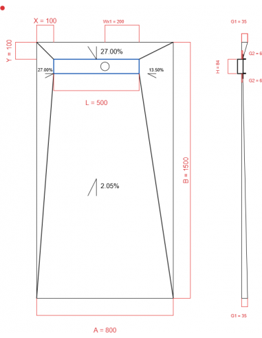 Showerlay Wiper 4 Way 800 X 1500 Mm. . . 