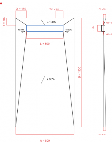 Showerlay Wiper 4 Way 800 X 1500 Mm. . . 