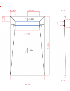 Showerlay Wiper 4 Way 700 X. . . 