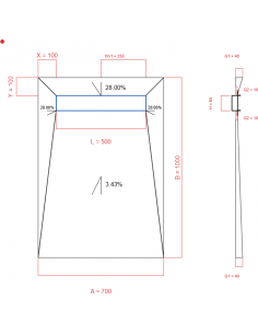 Showerlay Wiper 4 Way 700 X. . . 
