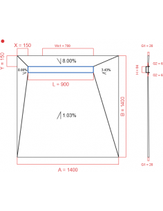 Showerlay Wiper 4 Way 1400. . . 