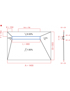 Showerlay Wiper 4 Way 1400. . . 