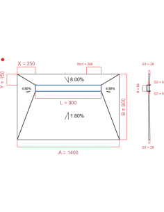 Showerlay Wiper 4 Way 1400. . . 
