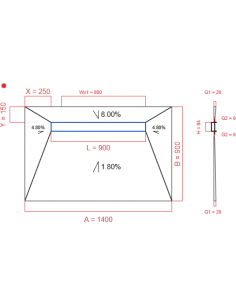 Showerlay Wiper 4 Way 1400. . . 