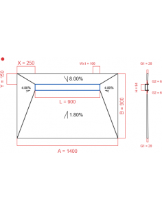 Showerlay Wiper 4 Way 1400. . . 
