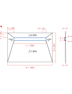 Showerlay Wiper 4 Way 1400. . . 