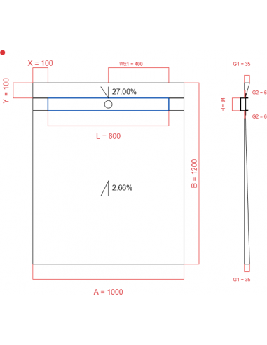 Showerlay Wiper 2 Way 1000 X 1200 Mm. . . 