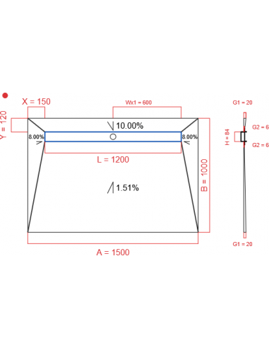 Showerlay Wiper 4 Way 1500 X 1000 Mm. . . 