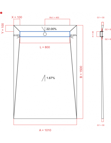 Showerlay Wiper 4 Way 1010 X 1500 Mm. . . 