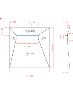 Showerlay Wiper 4 Way 900 X. . . 