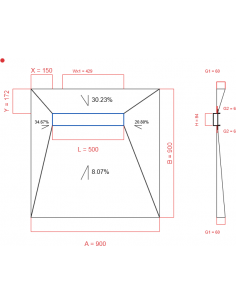 Showerlay Wiper 4 Way 900 X. . . 