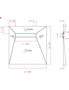 Showerlay Wiper 4 Way 900 X. . . 