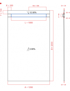 Showerlay Wiper 2 Way 1200. . . 