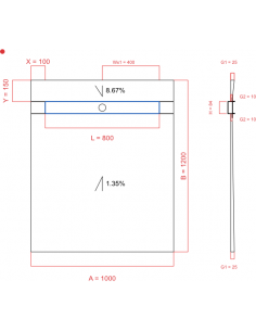 Showerlay Wiper 2 Way 1000. . . 