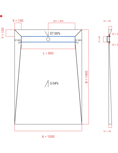 Showerlay Wiper 4 Way 1000 X 1400 Mm. . . 