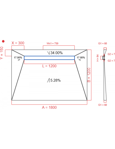 Showerlay Wiper 4 Way 1800 X 1200 Mm. . . 