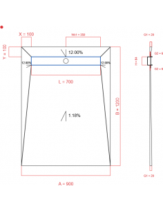 Showerlay Wiper 4 Way 900 X. . . 