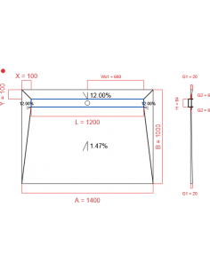 Showerlay Wiper 4 Way 1400. . . 