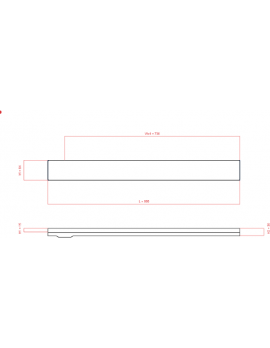 Duschrinne Wiper 800 Mm Classic Pure. . . 