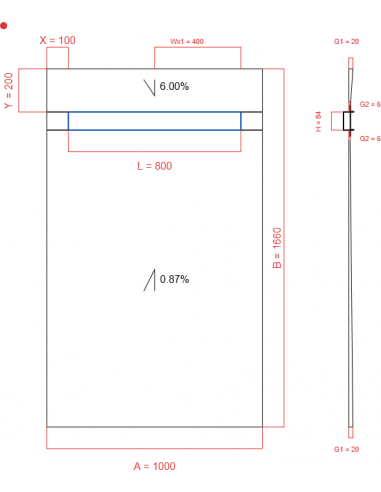 Showerlay Wiper 2 Way 1000 X 1660 Mm. . . 