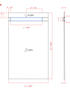 Showerlay Wiper 2 Way 1000. . . 