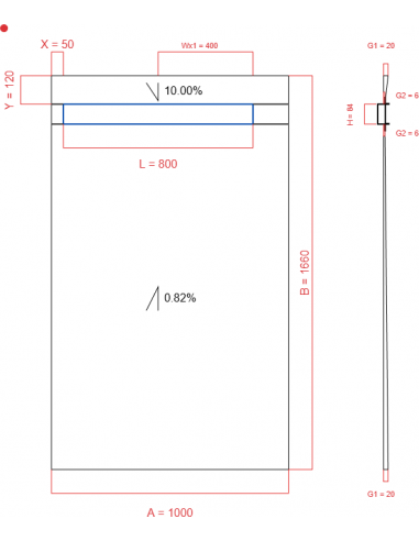 Showerlay Wiper 2 Way 1000 X 1660 Mm. . . 