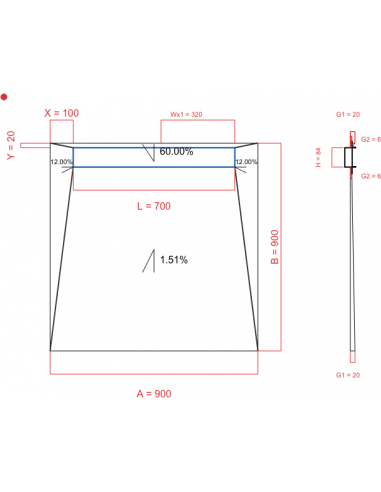 Showerlay Wiper 4 Way 900 X 900 Mm. . . 