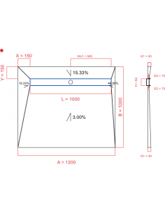 Showerlay Wiper 4 Way 1200. . . 