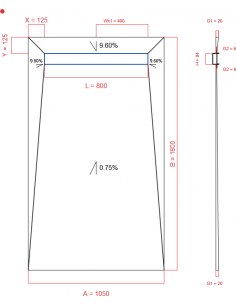 Showerlay Wiper 4 Way 1050. . . 