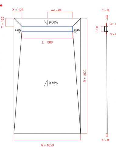 Showerlay Wiper 4 Way 1050 X 1800 Mm. . . 