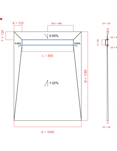 Showerlay Wiper 4 Way 1050 X 1385 Mm. . . 