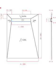 Showerlay Wiper 4 Way 980 X. . . 