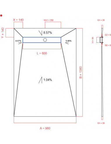 Showerlay Wiper 4 Way 980 X 1380 Mm. . . 
