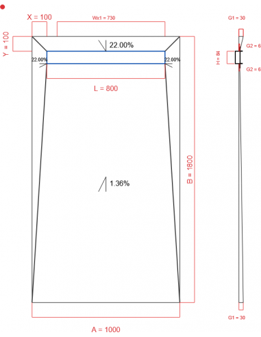 Showerlay Wiper 4 Way 1000 X 1800 Mm. . . 