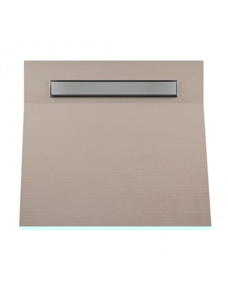 Komplett - Set: Befliesbares Duschelement Mit 1 - Seitigem Gefälle, Designrost Ponente Und Siphon