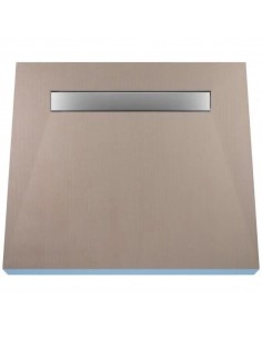 Komplett - Set: Befliesbares Duschelement Mit 4 - Seitigem Gefälle, Designrost Ponente Und Siphon