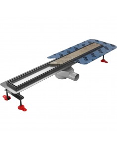 Komplett - Set: Linearer Ablauf Mit Designrost Pure Und Siphon