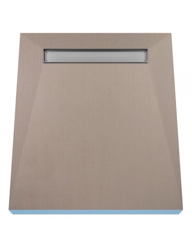 Komplett - Set: Befliesbares Duschelement Mit 4 - Seitigem Gefälle, Designrost Pure Und Siphon