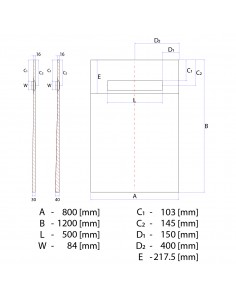 Komplett - Set: Befliesbares Duschelement Mit 1 - Seitigem Gefälle, Designrost Zonda Und Siphon 2