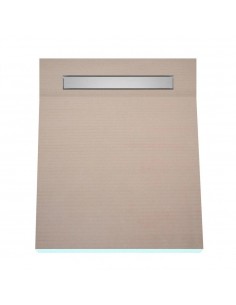 Komplett - Set: Befliesbares Duschelement Mit 1 - Seitigem Gefälle, Designrost Ponente Und Siphon