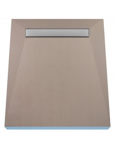 Komplett - Set: Befliesbares Duschelement Mit 4 - Seitigem Gefälle, Designrost Ponente Und Siphon