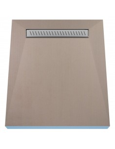 Komplett - Set: Befliesbares Duschelement Mit 4 - Seitigem Gefälle, Designrost Zonda Und Siphon