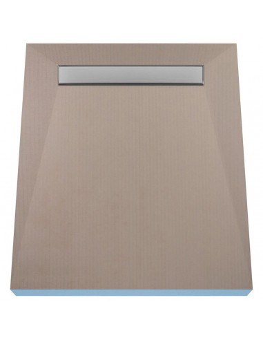 Komplett - Set: Befliesbares Duschelement Mit 4 - Seitigem Gefälle, Designrost Ponente Und Siphon