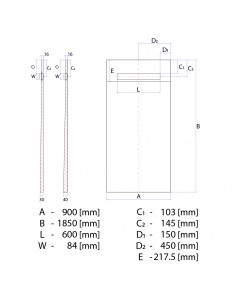 Komplett - Set: Befliesbares Duschelement Mit 1 - Seitigem Gefälle, Designrost Zonda Und Siphon 2